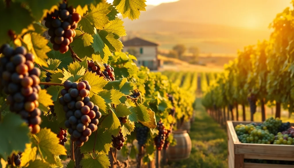 Récoltez des raisins dans les superbes vignes de bourgogne-com.fr lors de la récolte.