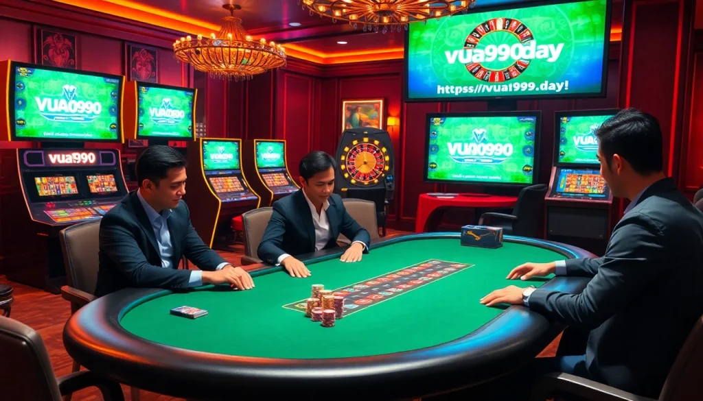 Experience the excitement of online gambling at https://vua99.day/ with vibrant casino visuals.