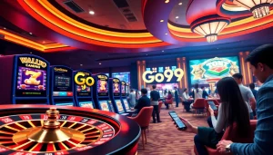 Engaging with Go99 online gaming features and vibrant casino atmosphere.