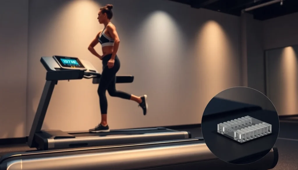 Ciapo Treadmill showcasing innovative air pressure technology in a modern gym.