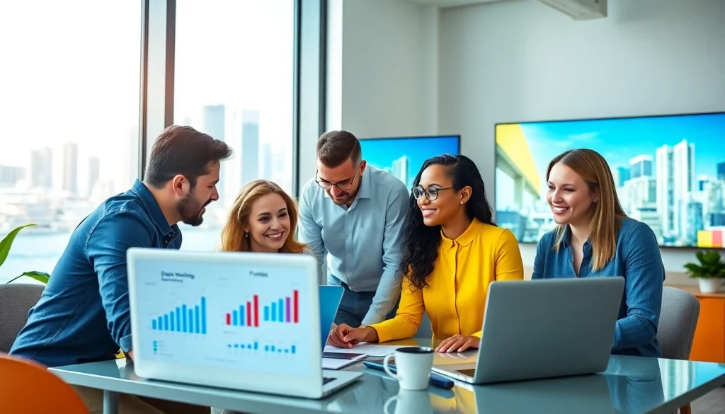 Creative team in a Florida Digital Marketing Agency strategizing for impactful campaigns.