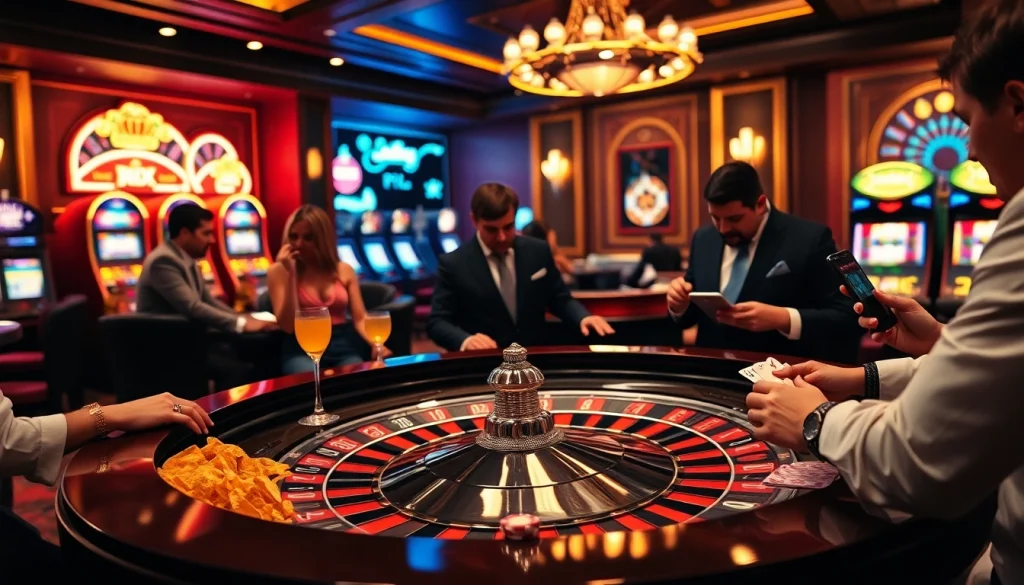 Players enjoy strategic betting at a roulette table, enhanced with the rio App for seamless gameplay.