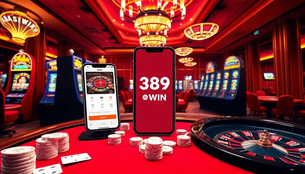 The 389WIN App enhances your gaming experience with engaging visuals of poker, slots, and roulette.