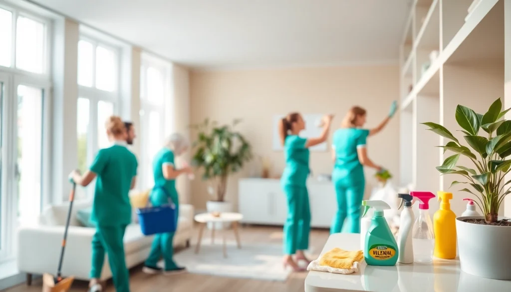 Showcasing a professional Cleaning service in action, creating a spotless and inviting living room.