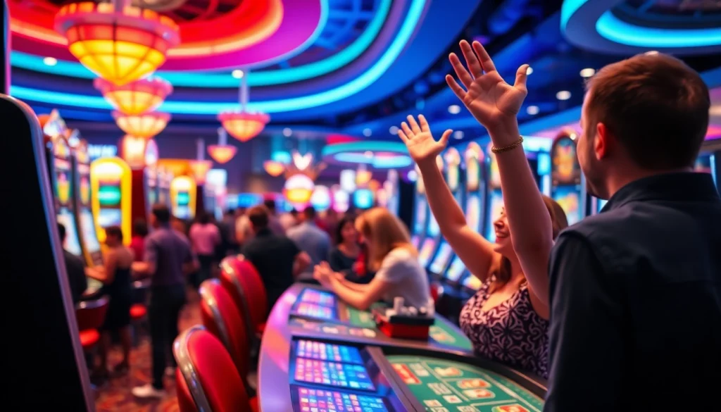 Experience excitement at https://rusia777.com with players enjoying a vibrant casino atmosphere.