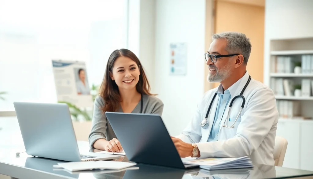 Engaging consultation about Oral Weight Loss Treatments in a modern medical setting.