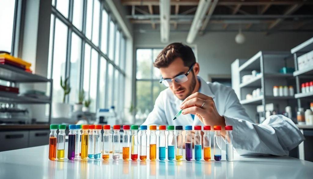 Researcher examining peptide samples, representing a peptide supplier USA's commitment to quality.