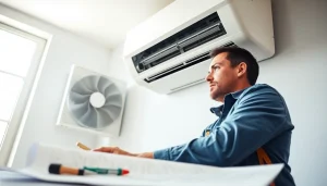 Expert technician servicing scottsdale ac unit in a bright home environment.