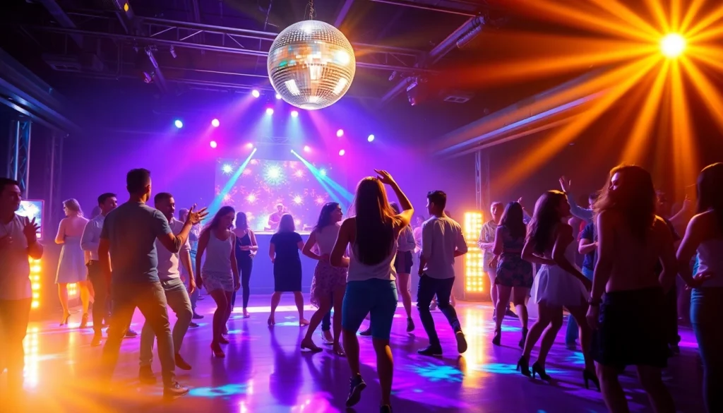 Dancers enjoying themselves at puerto rico dance clubs, highlighting vibrant nightlife and energy.