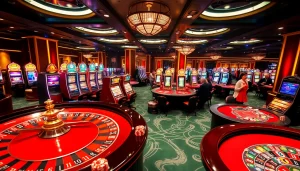 Experience the thrill of GG88 casino with vibrant tables, colorful chips, and eager players.