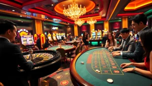 Play exciting games at Vua99 casino with vibrant tables, thrilling roulette wheels, and dynamic action.