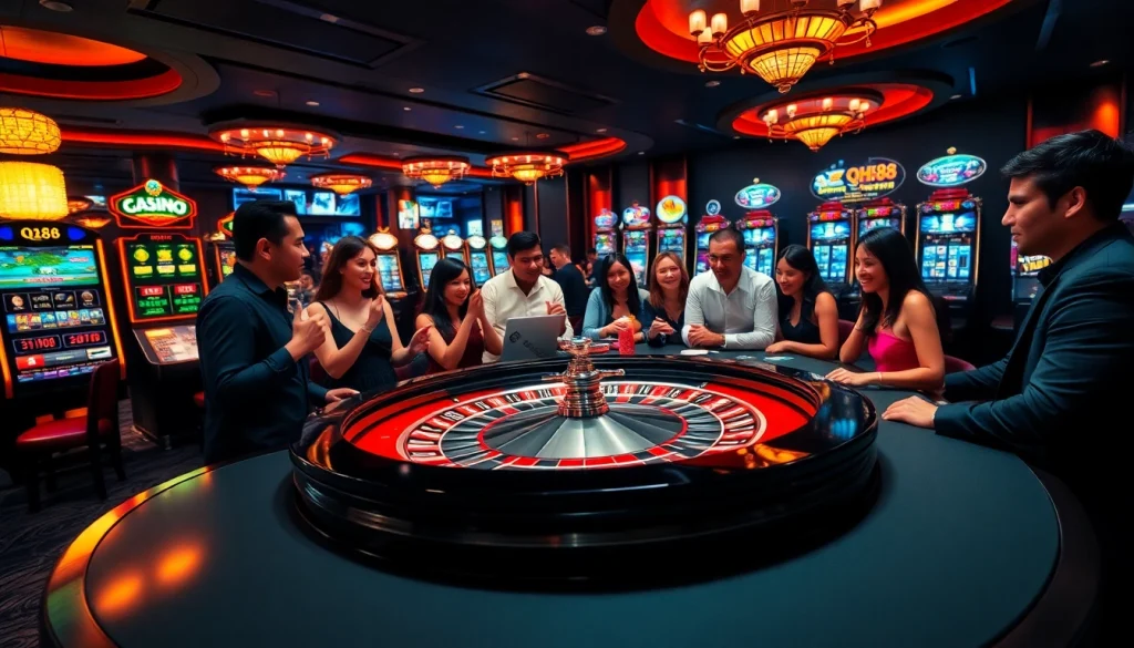 Experience the thrill of Casino QH88 with live betting and vibrant gameplay.