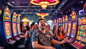 นักพนันสนุกสนานที่ https://slotxo.us.com/ ในฉากคาสิโนสุดตื่นเต้น