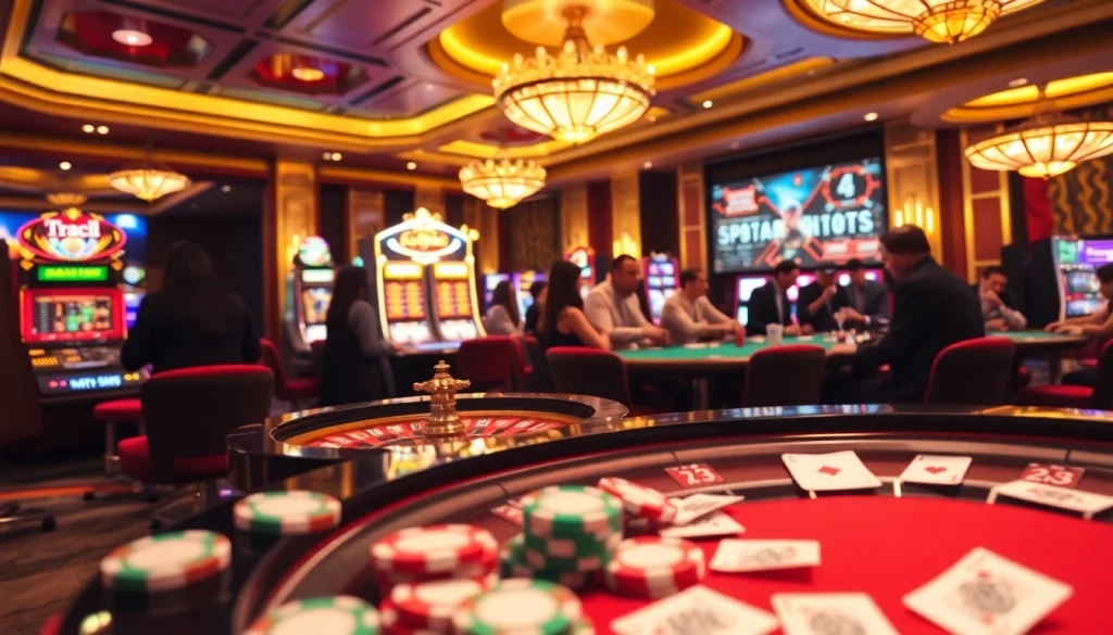 Experience thrilling gaming action at TR88 casino with luxurious décor and exciting gameplay.