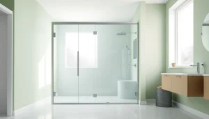 Stunning shower doors uk showcasing luxury in a modern bathroom setting.