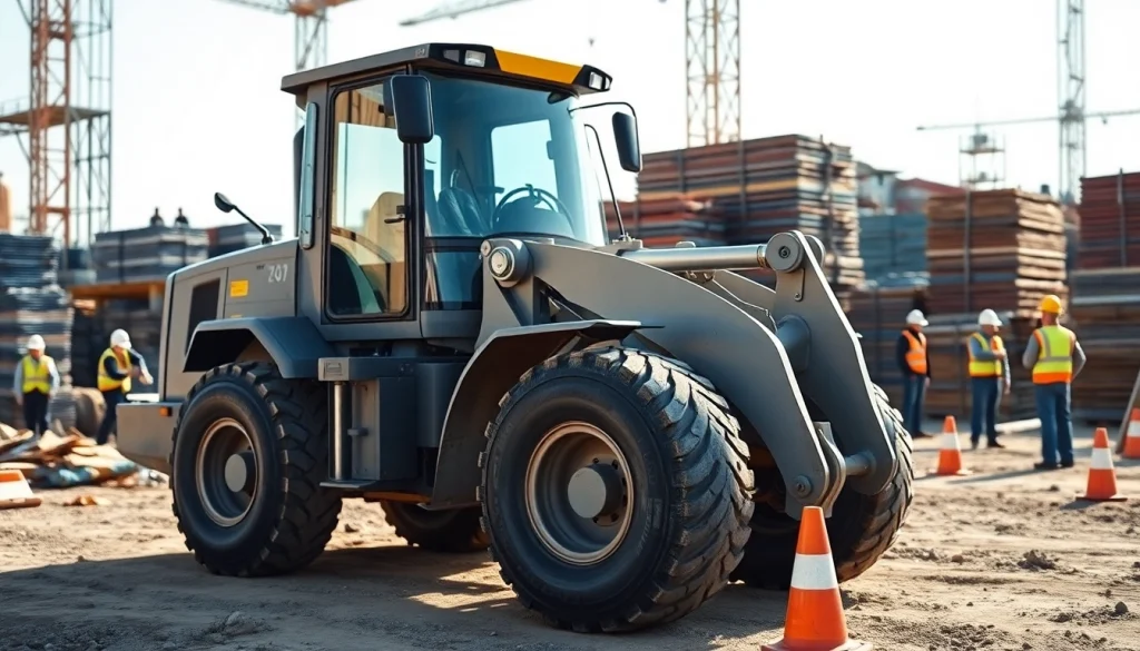 Rent wheel loaders effectively enhance productivity on construction sites, showcasing modern machinery.