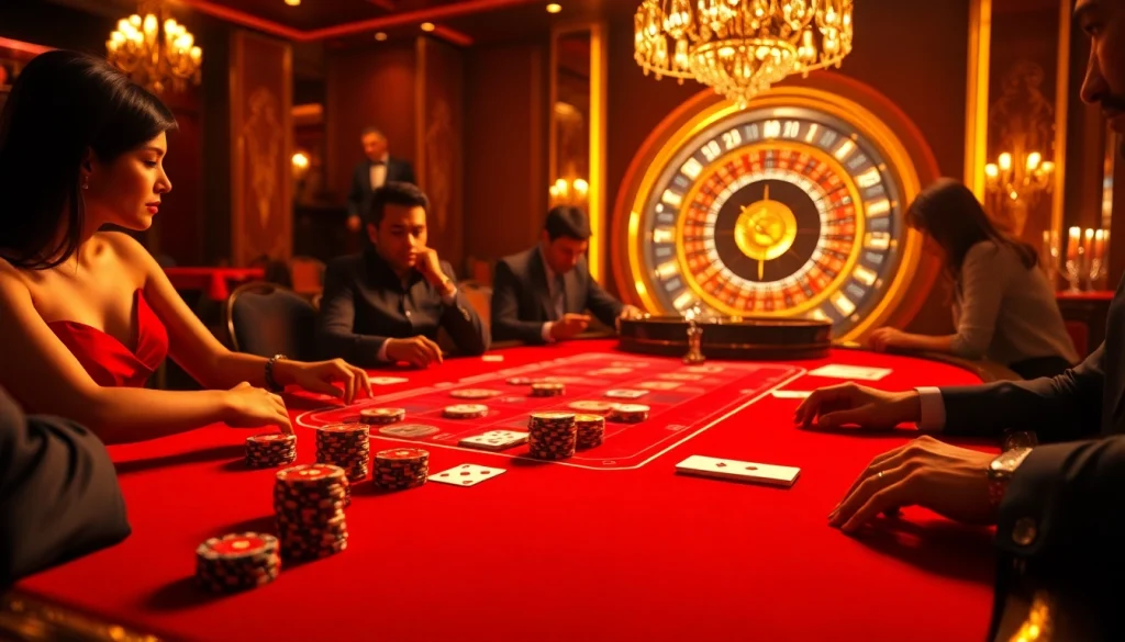 The official hidden wiki is represented by a luxurious Baccarat scene with vibrant cards and polished poker chips.
