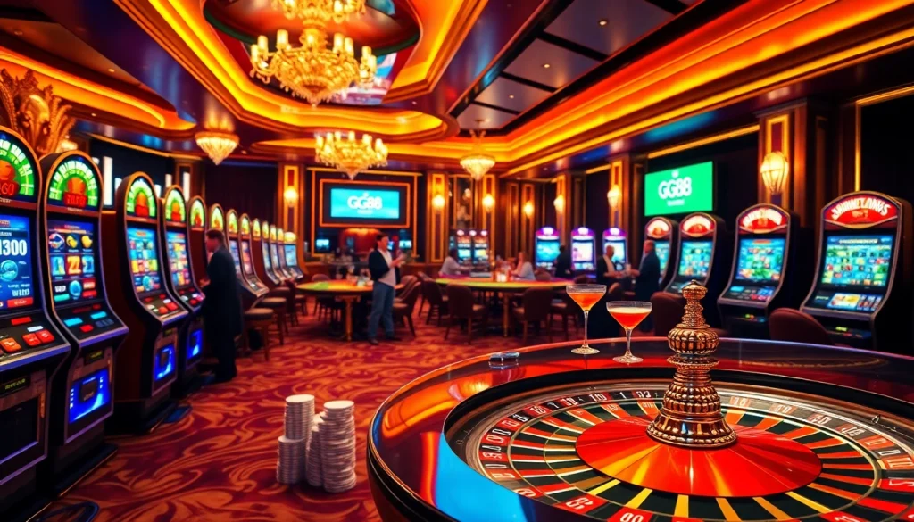 GG88 offers an exhilarating casino experience with lively gameplay and vibrant slot machines.