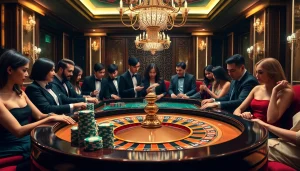The hidden wiki 2026 showcases a vibrant roulette table scene in a luxury casino, embodying thrill and strategy.
