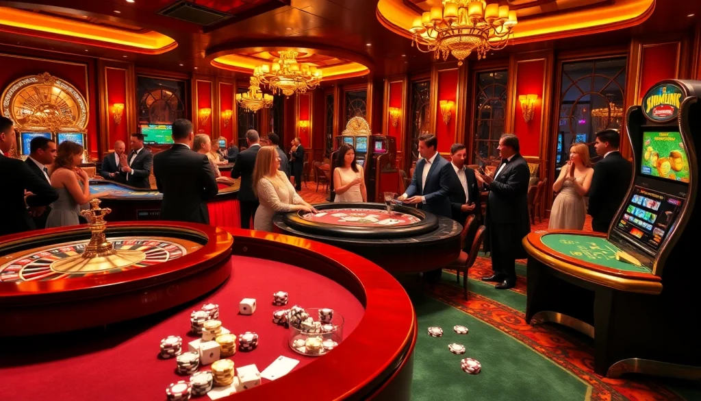 Experience the excitement of gambling at a top club, featuring roulette, poker, and luxury ambiance.