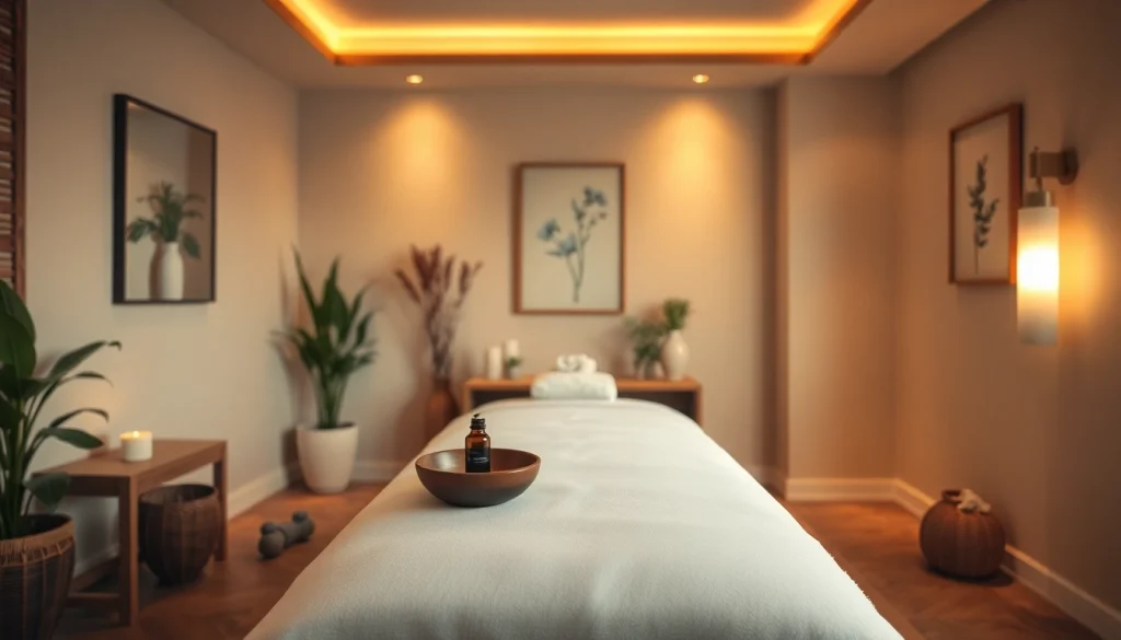 편안한 분위기와 우아하게 꾸며진 출장마사지 공간.