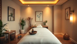 편안한 분위기와 우아하게 꾸며진 출장마사지 공간.