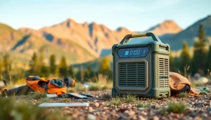 Experience the ecoflow river 3 portable power station powering devices during an outdoor adventure.