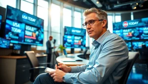 Writing news articles for Usa Today in a dynamic newsroom.