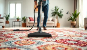 Carpet cleaning Roseville CA service efficiently removes dirt and stains from a home rug.