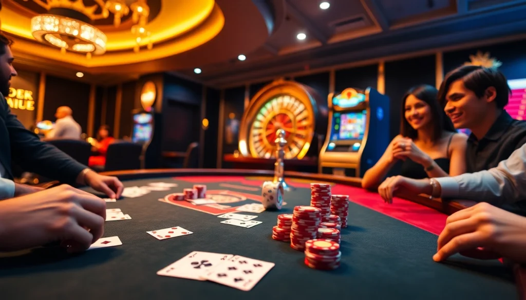 Trải nghiệm trò chơi kịch tính tại https://luck8.com với các yếu tố casino sống động và người chơi tham gia.