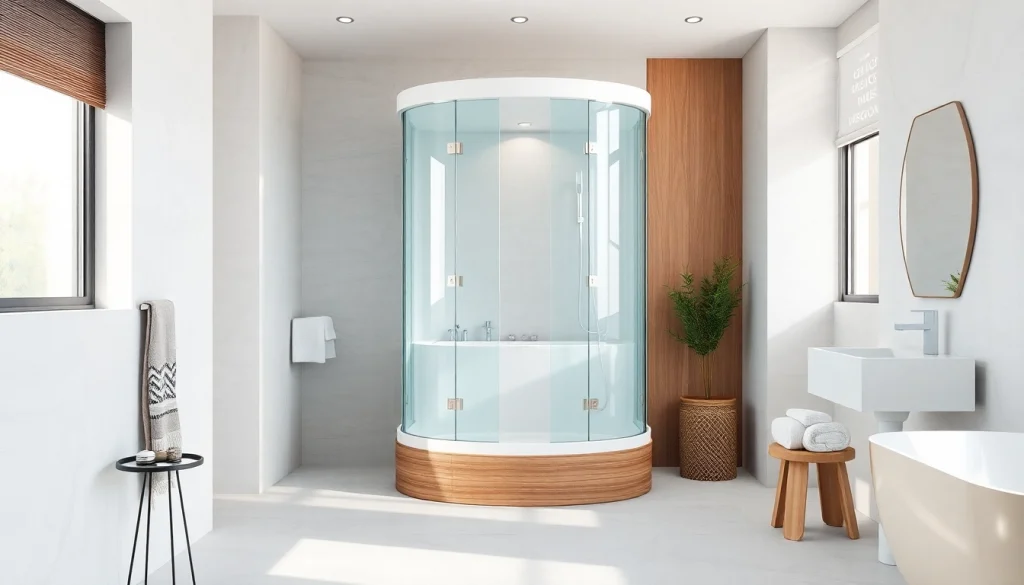 Duschkabine 90x90 in modernem Badezimmer mit eleganten Fliesen und angenehmer Beleuchtung.