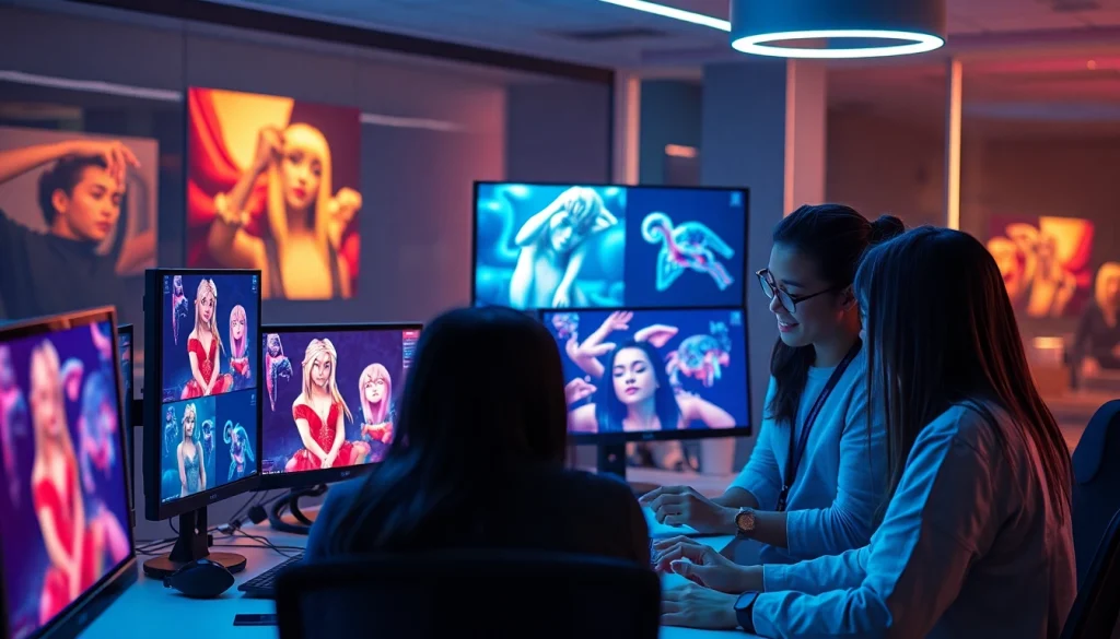 Explore the world of nsfw ai in this vibrant, innovative workspace showcasing AI-generated content.