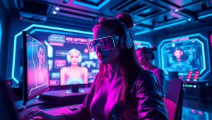 Explore the innovative world of porn ai with a digital interface showcasing AI-generated adult content.