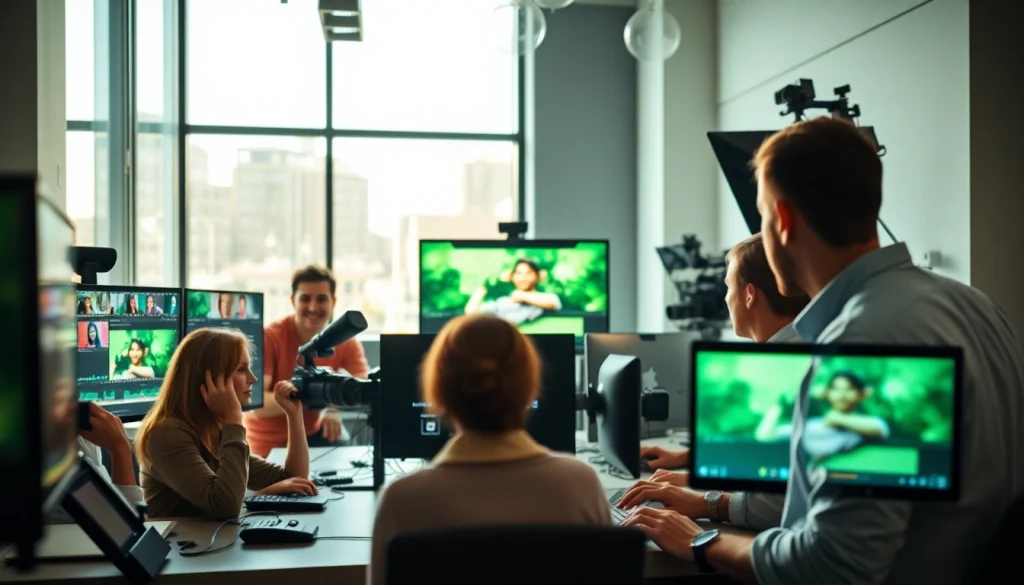 Enhance your brand with corporate video production Calgary by showcasing a professional video team in action.