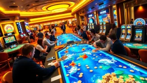 Bắn cá đổi thưởng game excitement with colorful 3D visuals, immersive gameplay, and vibrant graphics.