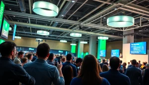 Attendees actively participating in a technology conference USA, showcasing dynamic discussions and presentations.