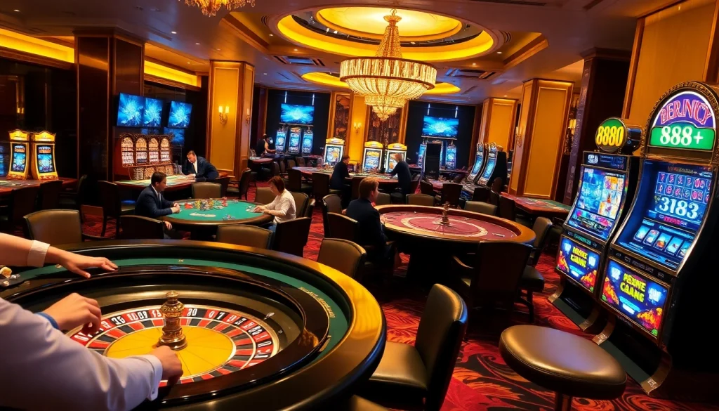 Experience the excitement at 888new casino with engaging poker tables and vibrant slot machines.